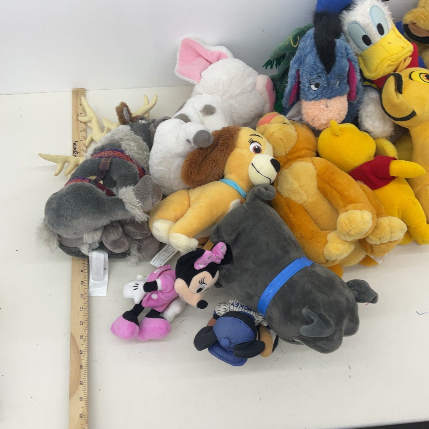 Disney Character Mixed Preowned LOT 12 lbs Plush Dolls Toys Mickey Pooh Lion - Warehouse Toys