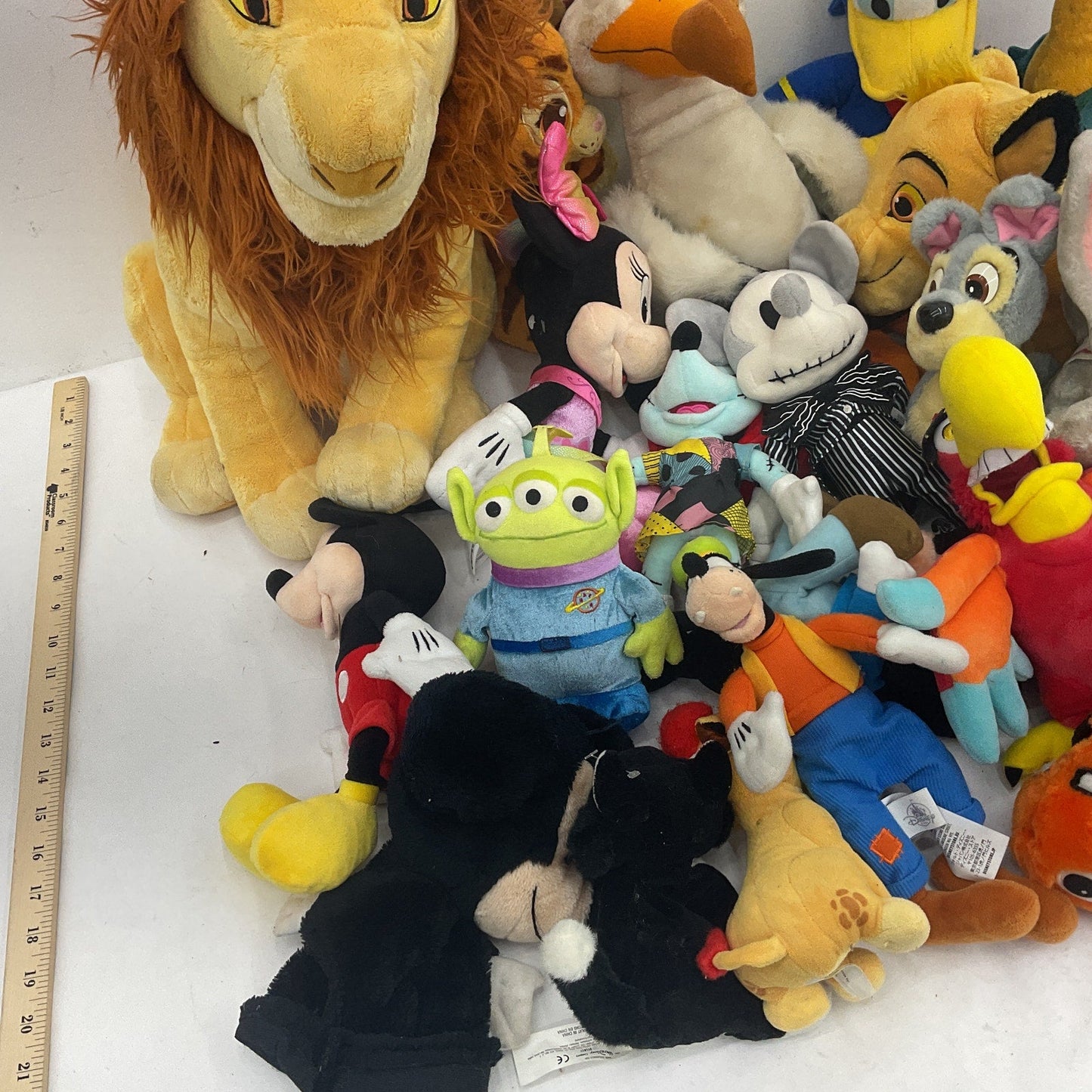 Disney Character Plush Dolls Toys Mixed Preowned LOT 12 lbs Lion King Pixar - Warehouse Toys