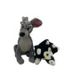 Disney Character Plush LOT Tramp Gray Dog Figaro Pinocchio Black White Cat - Warehouse Toys