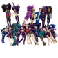 Disney Descendants Mixed Preowned Character Play Dolls LOT Purple Blue Hair 5lbs - Warehouse Toys