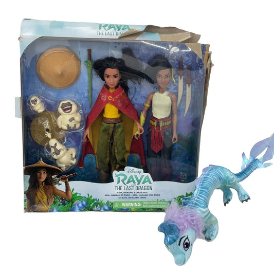 Disney Doll Playset Raya the Last Dragon Namaari Ongis Toy Dolls & Plush Dragon - Warehouse Toys