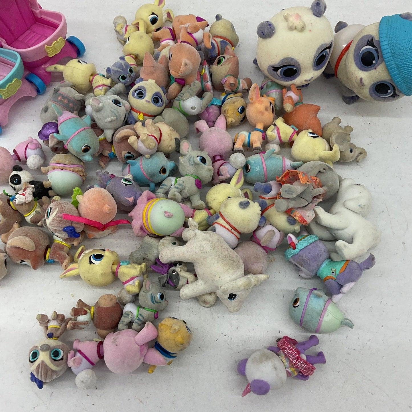 Disney Junior T.O.T.S Flocked Mini Dog Cat Pet Animal Toy Figures Preowned LOT - Warehouse Toys