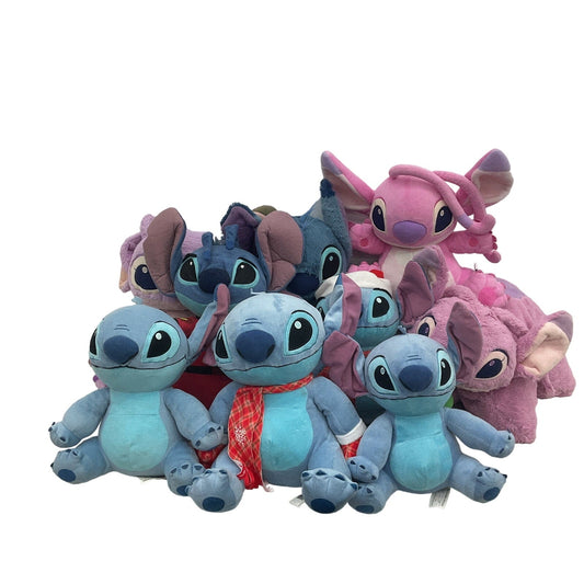 Disney Lilo & Stitch Character Plush Doll LOT 12 lbs Pink Angel Blue Lilo - Warehouse Toys