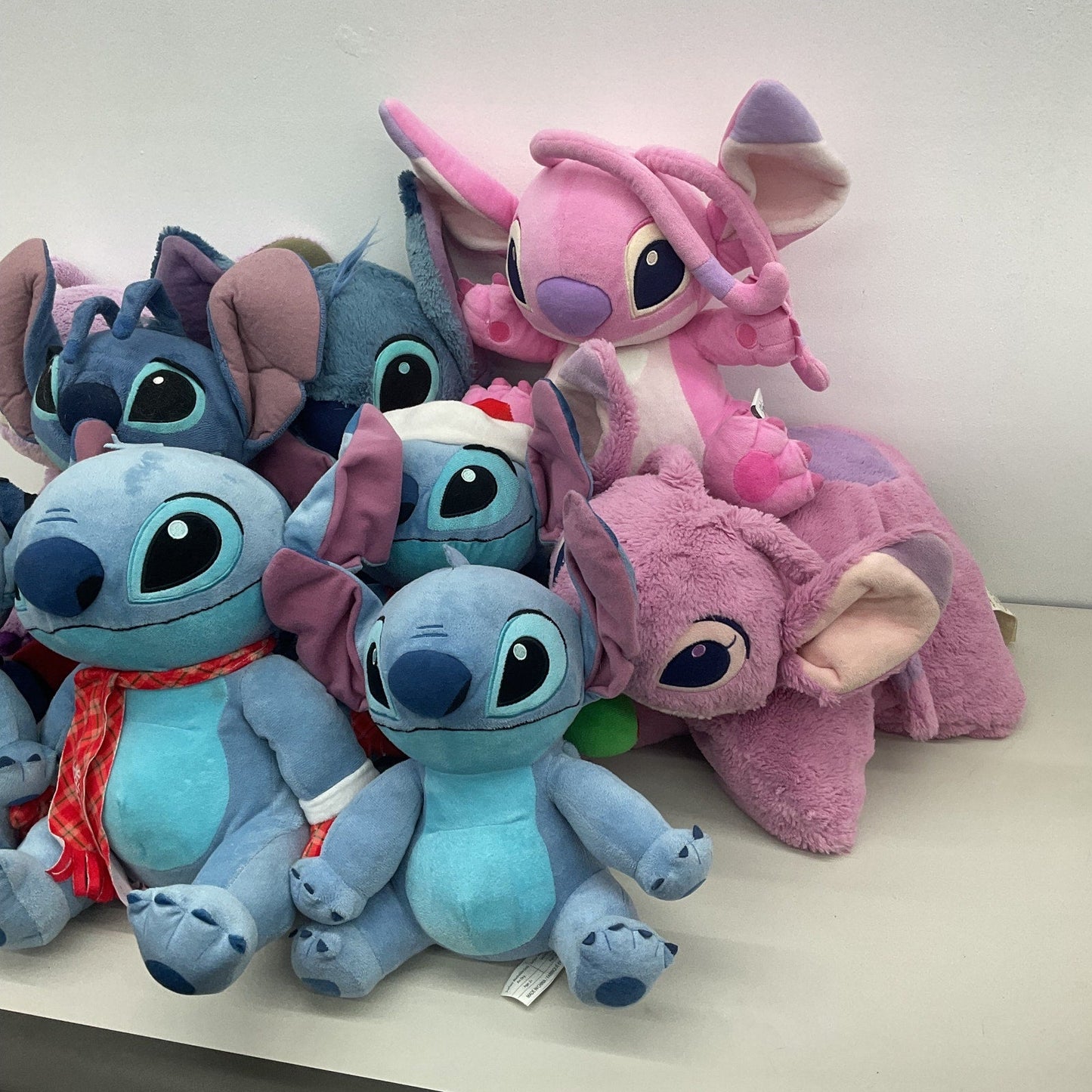 Disney Lilo & Stitch Character Plush Doll LOT 12 lbs Pink Angel Blue Lilo - Warehouse Toys
