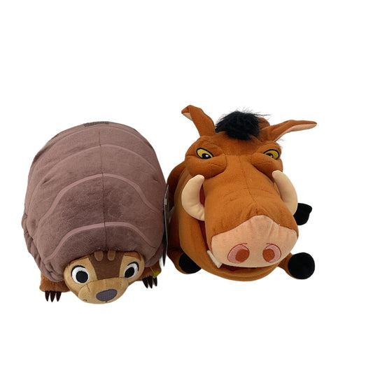 Disney Lion King Puumba Brown Raya Armadillo Character Plush - Warehouse Toys