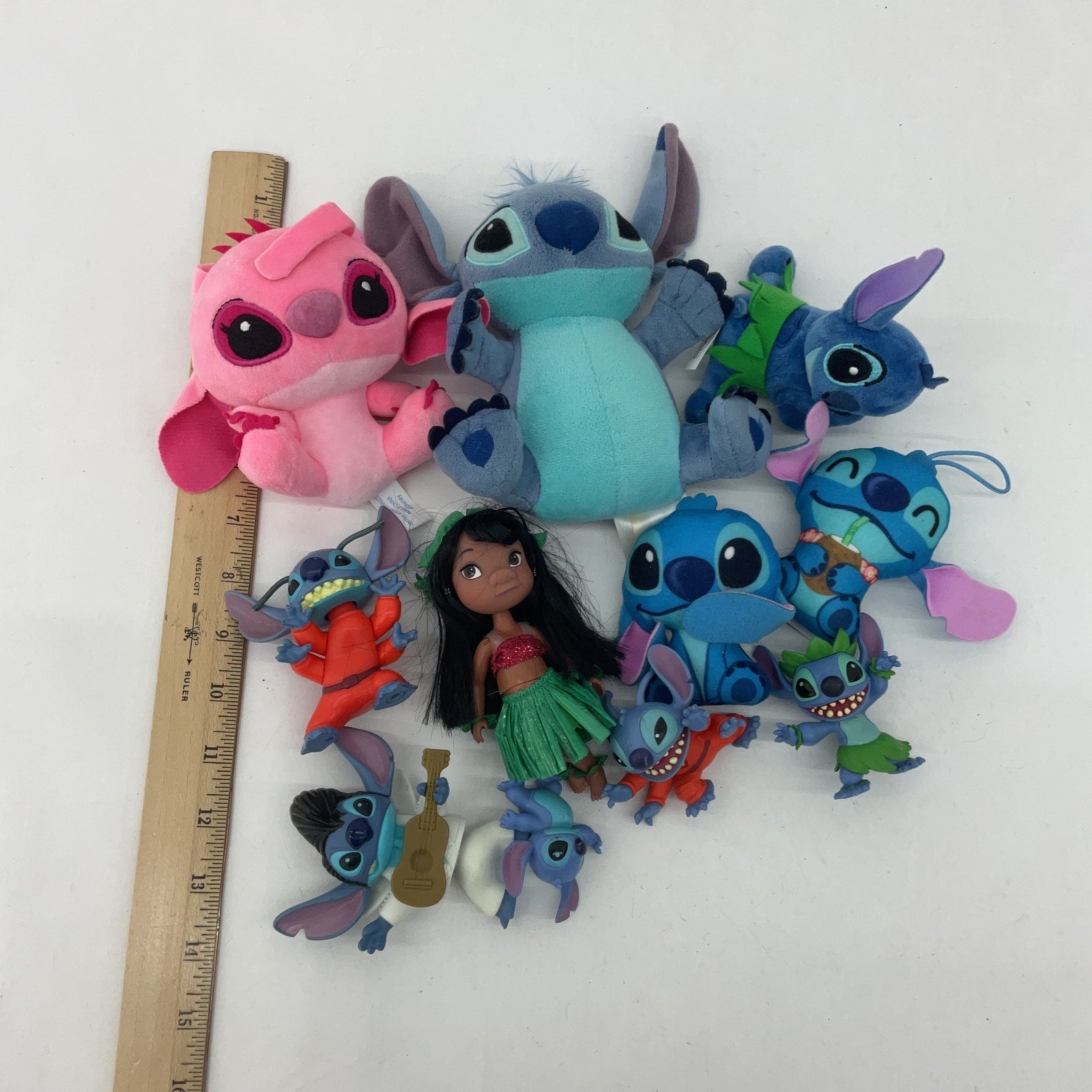 Disney Loose Mixed Lilo & Stitch Toy Figures Plushies Angel Cake Toppers - Warehouse Toys