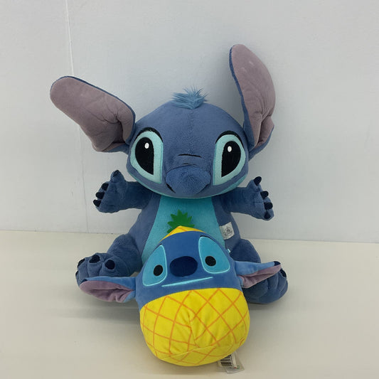 Disney LOT 2 Lilo & Stitch Alien Dog Plush Dolls Stuffed Animals - Warehouse Toys