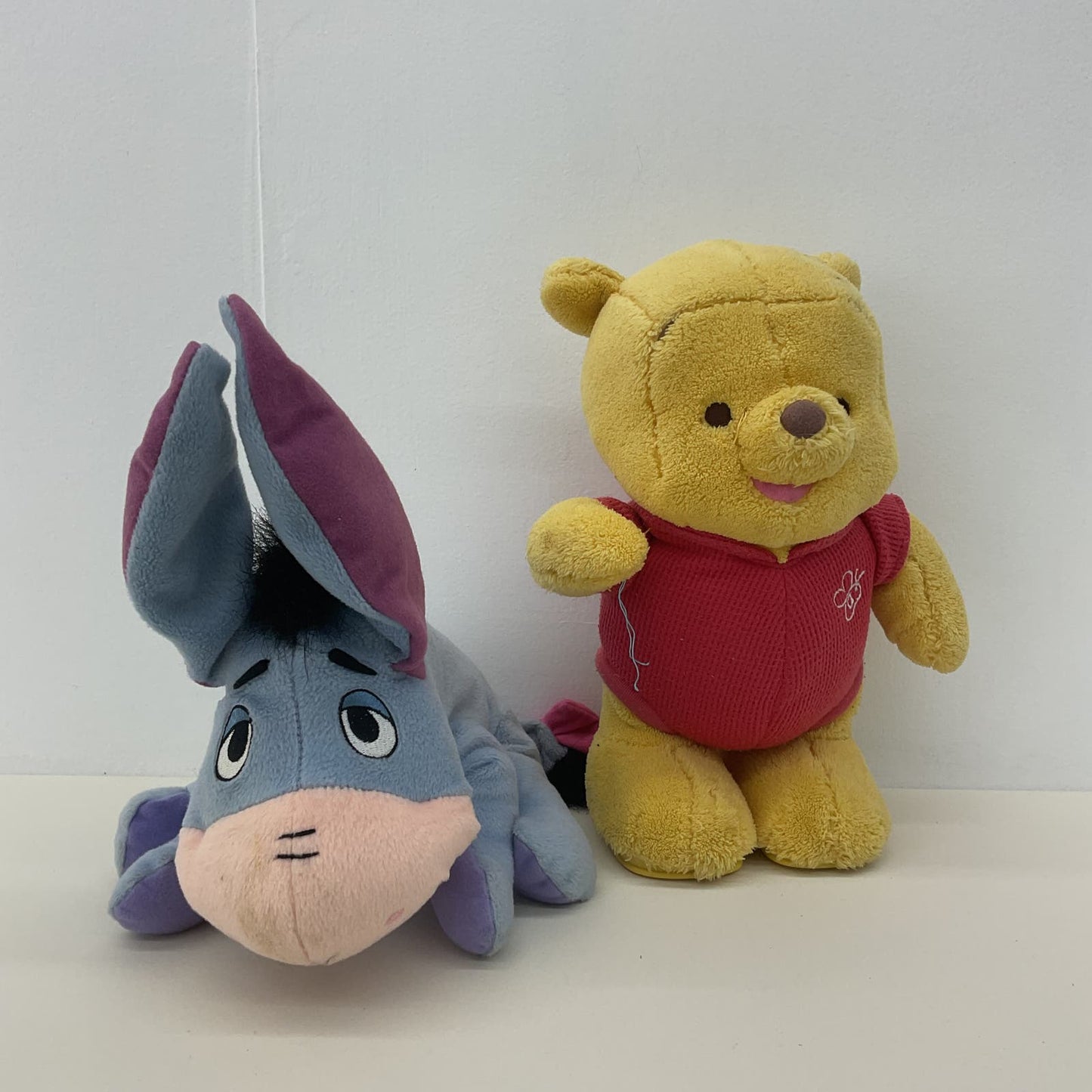 Disney LOT 2 Winnie the Pooh Eeyore Donkey Character Plush Dolls Stuffed Toys - Warehouse Toys