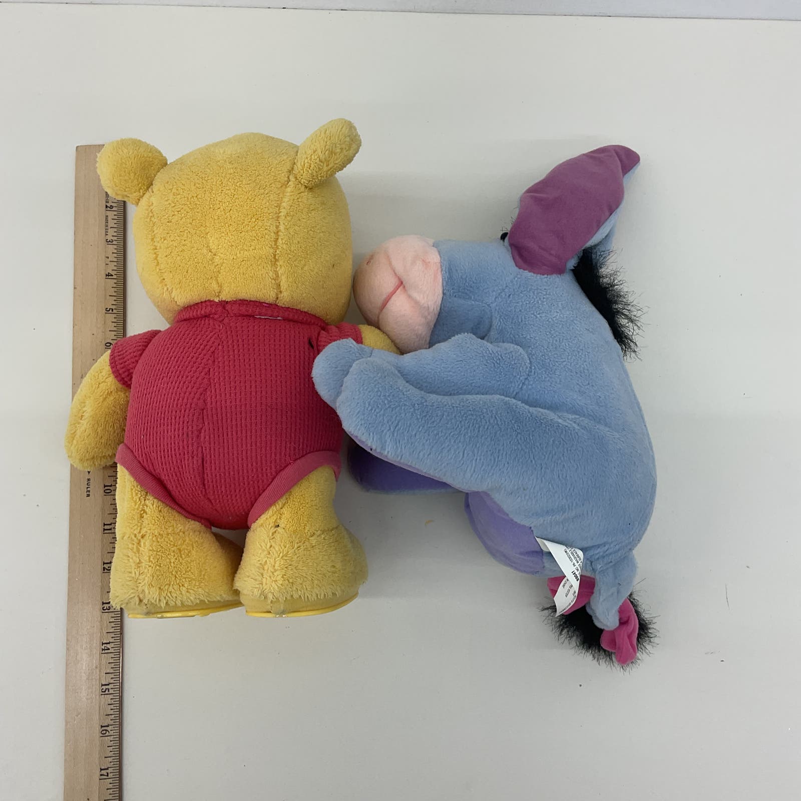 Disney LOT 2 Winnie the Pooh Eeyore Donkey Character Plush Dolls Stuffed Toys - Warehouse Toys