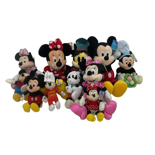 Disney LOT Disney Mickey Minnie Mouse Classic Character Stuffed Animals - Warehouse Toys