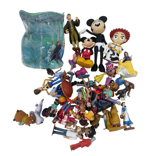 Disney Mickey Frozen Toy Story Multicolor Plastic Action Figure lot of Toys - Warehouse Toys