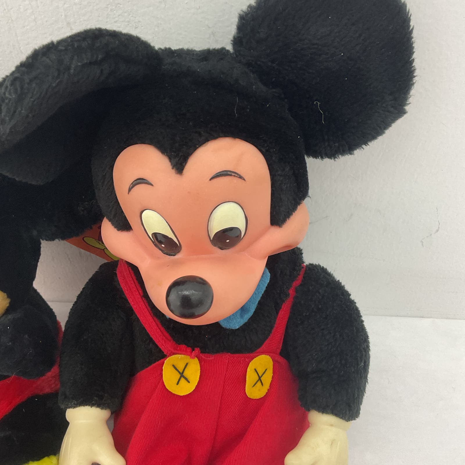 Disney Mickey Mouse Rubber Face Applause Black Stuffed Animal Plush Lot - Warehouse Toys