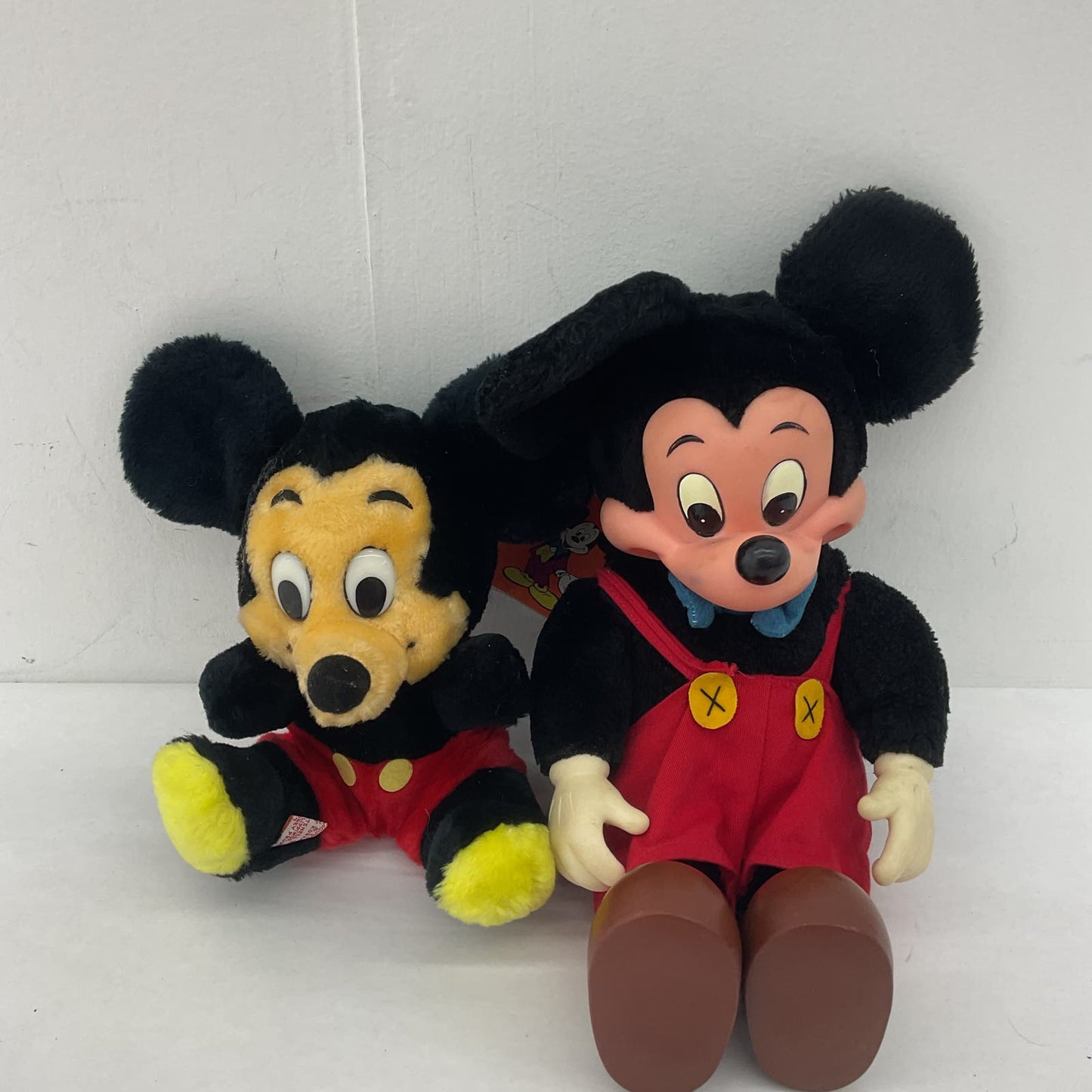 Disney Mickey Mouse Rubber Face Applause Black Stuffed Animal Plush Lot - Warehouse Toys