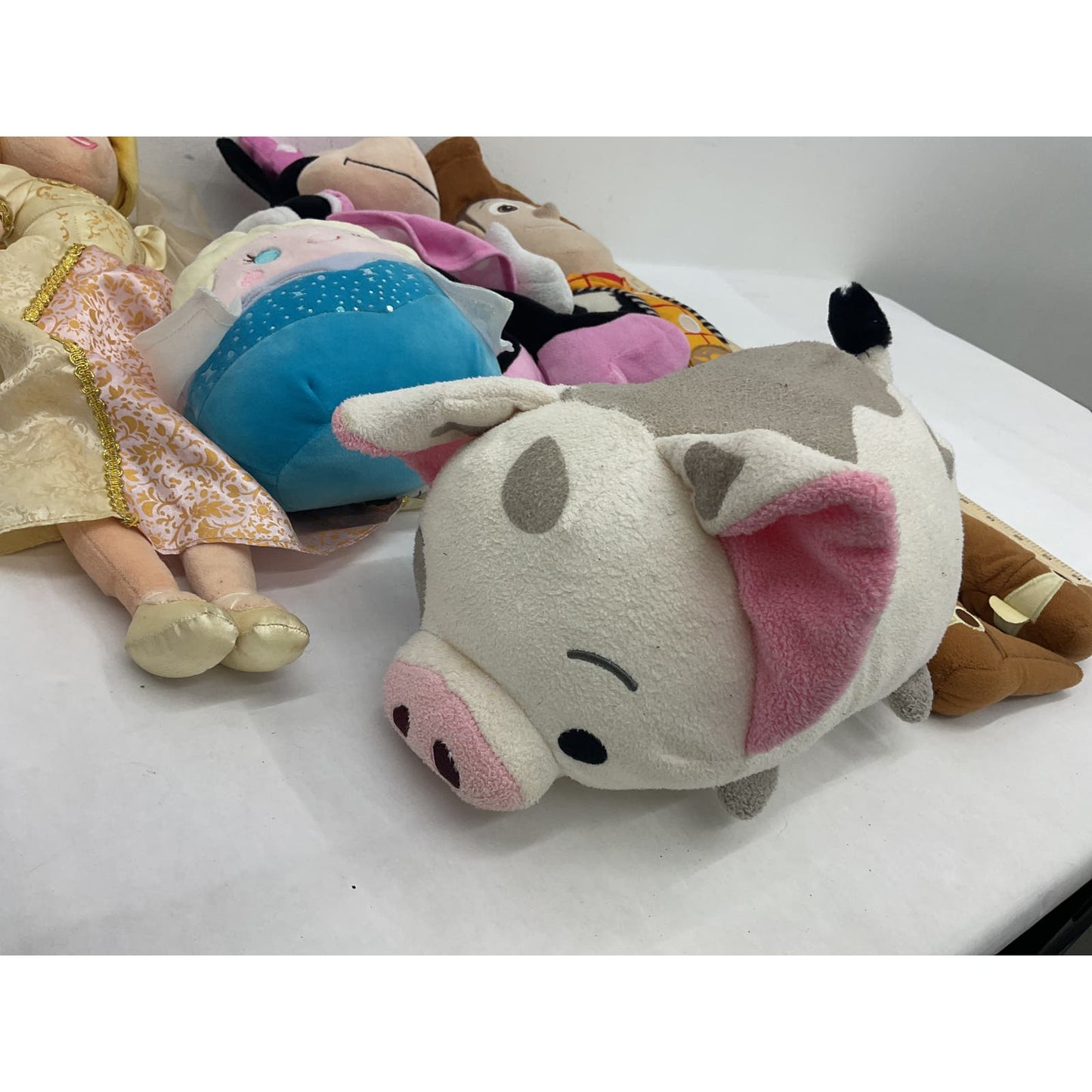 Disney Multicolor Stuffed Animal Plush Lot Toy Story Woody Pig Minnie - Warehouse Toys