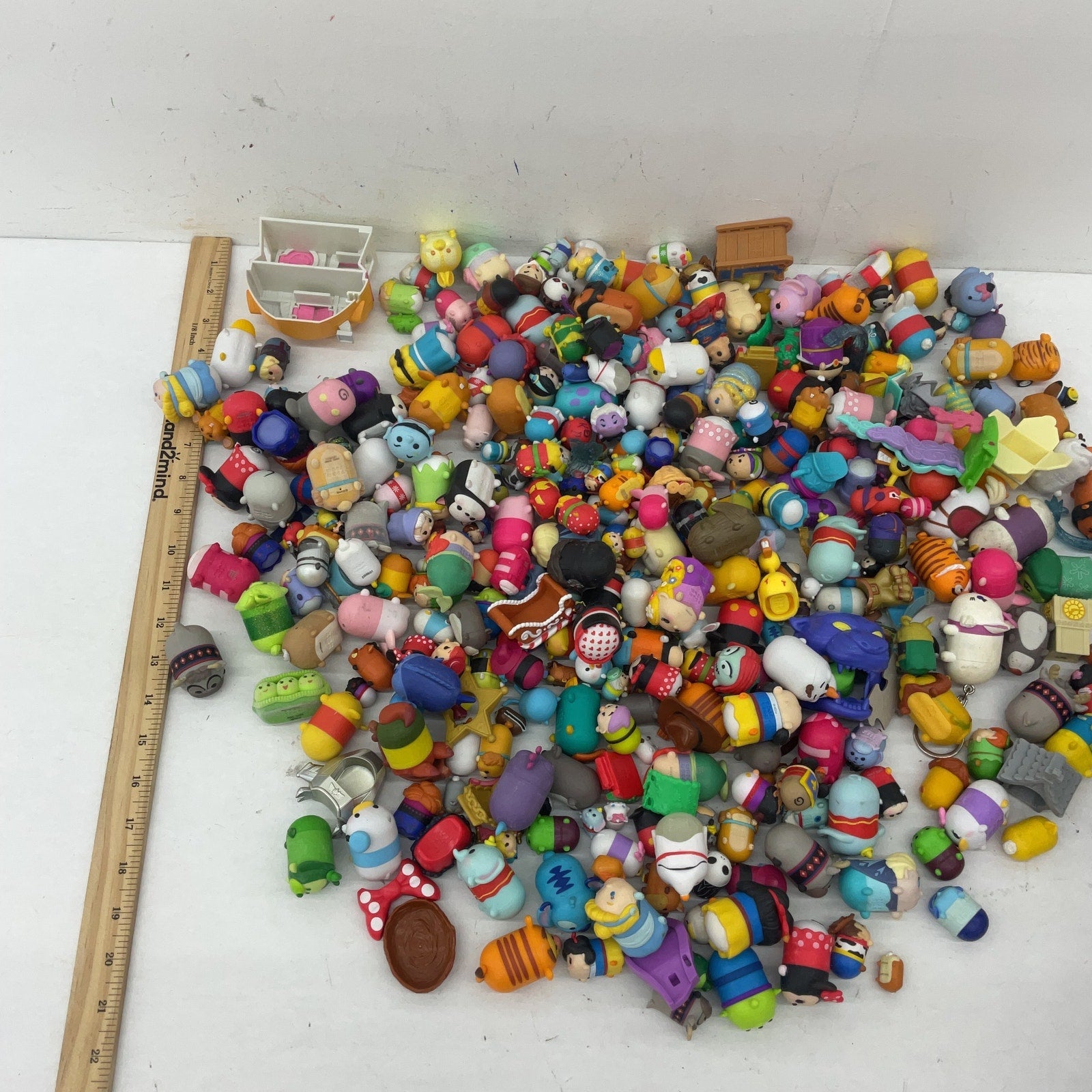 Disney Pixar Tsum Tsum Toy Character Figures Accessories Preowned LOT 10 lbs - Warehouse Toys