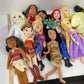 Disney Princess Mixed Preowned LOT 13 lbs Plush Dolls & 1 Poseable Belle Doll - Warehouse Toys