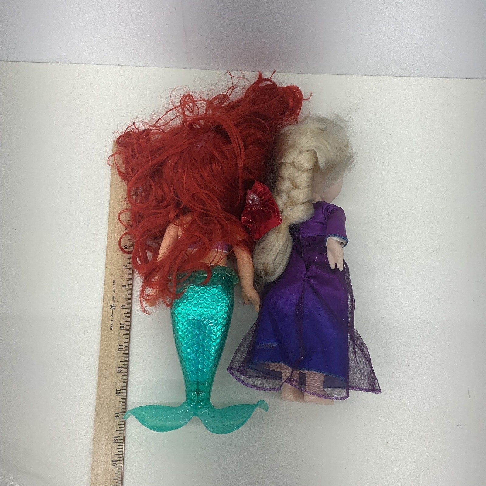 Disney Princess Play Dolls Ariel Little Mermaid & Elsa Preowned LOT - Warehouse Toys