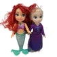 Disney Princess Play Dolls Ariel Little Mermaid & Elsa Preowned LOT - Warehouse Toys