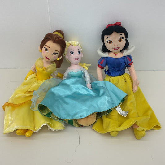 Disney Princess Plush Doll LOT Belle Cinderella Snow White Stuffed Animals - Warehouse Toys