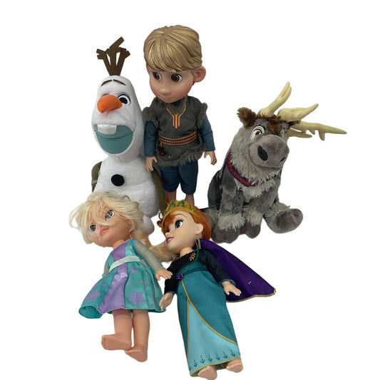 Disney Princess Prince Olaf Elsa Character Play Dolls Toys Preowned LOT Figures - Warehouse Toys