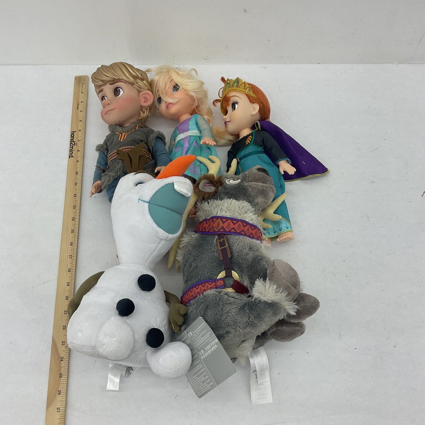 Disney Princess Prince Olaf Elsa Character Play Dolls Toys Preowned LOT Figures - Warehouse Toys