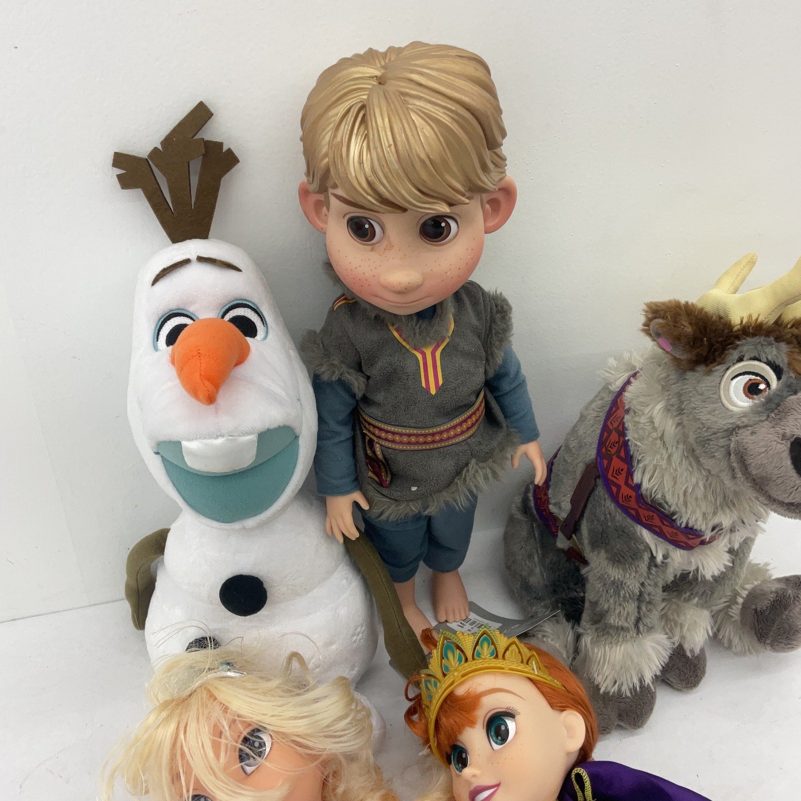 Disney Princess Prince Olaf Elsa Character Play Dolls Toys Preowned LOT Figures - Warehouse Toys