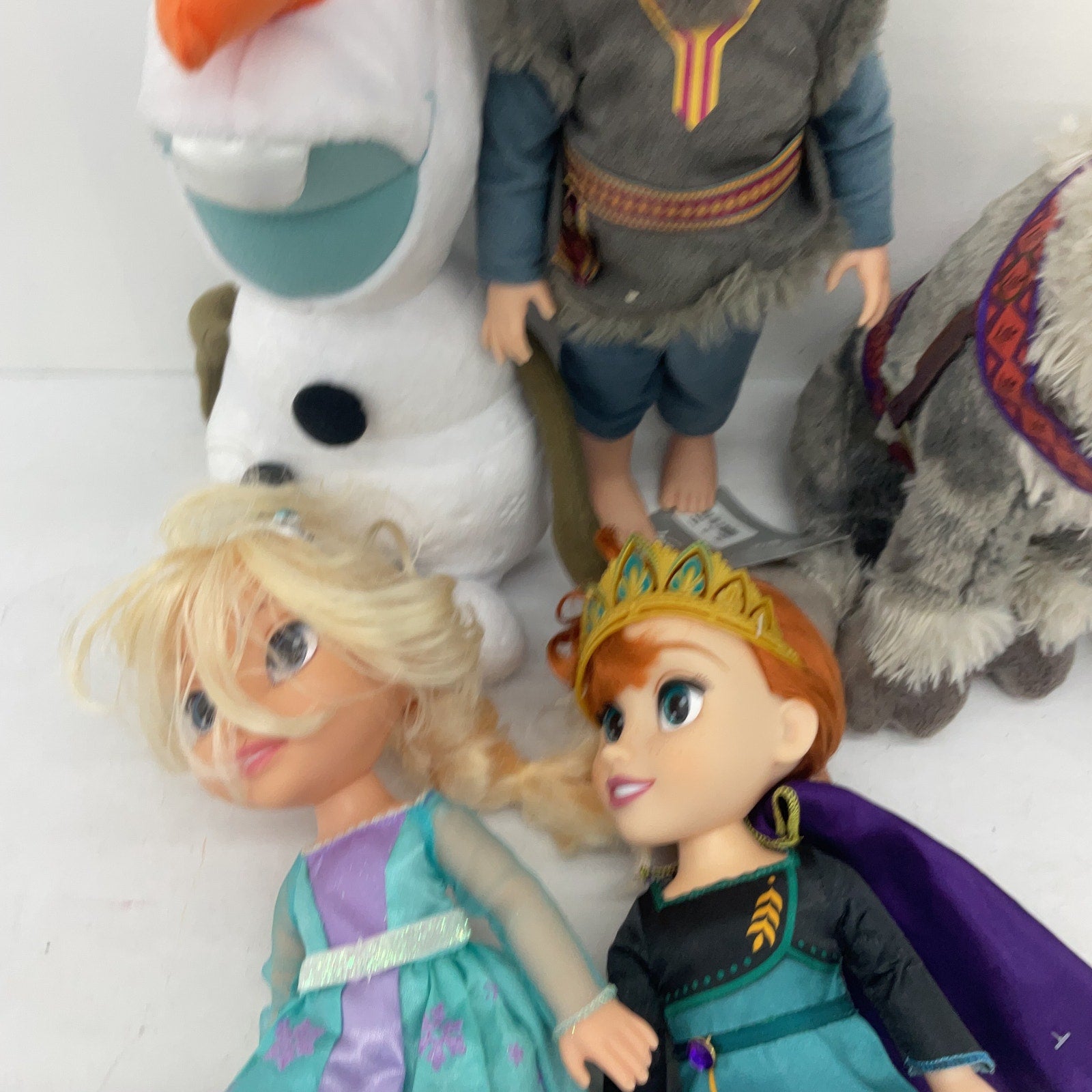 Disney Princess Prince Olaf Elsa Character Play Dolls Toys Preowned LOT Figures - Warehouse Toys