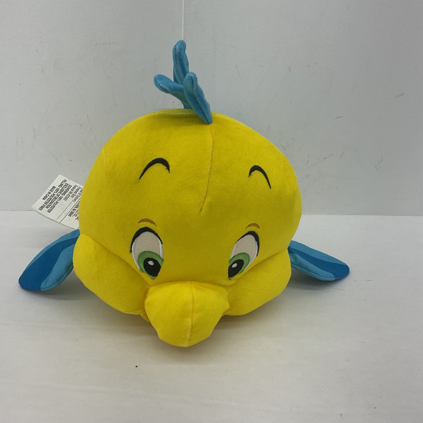 Disney Princess Yellow Stuffed Animal Little Mermaid Flounder Fish - Warehouse Toys