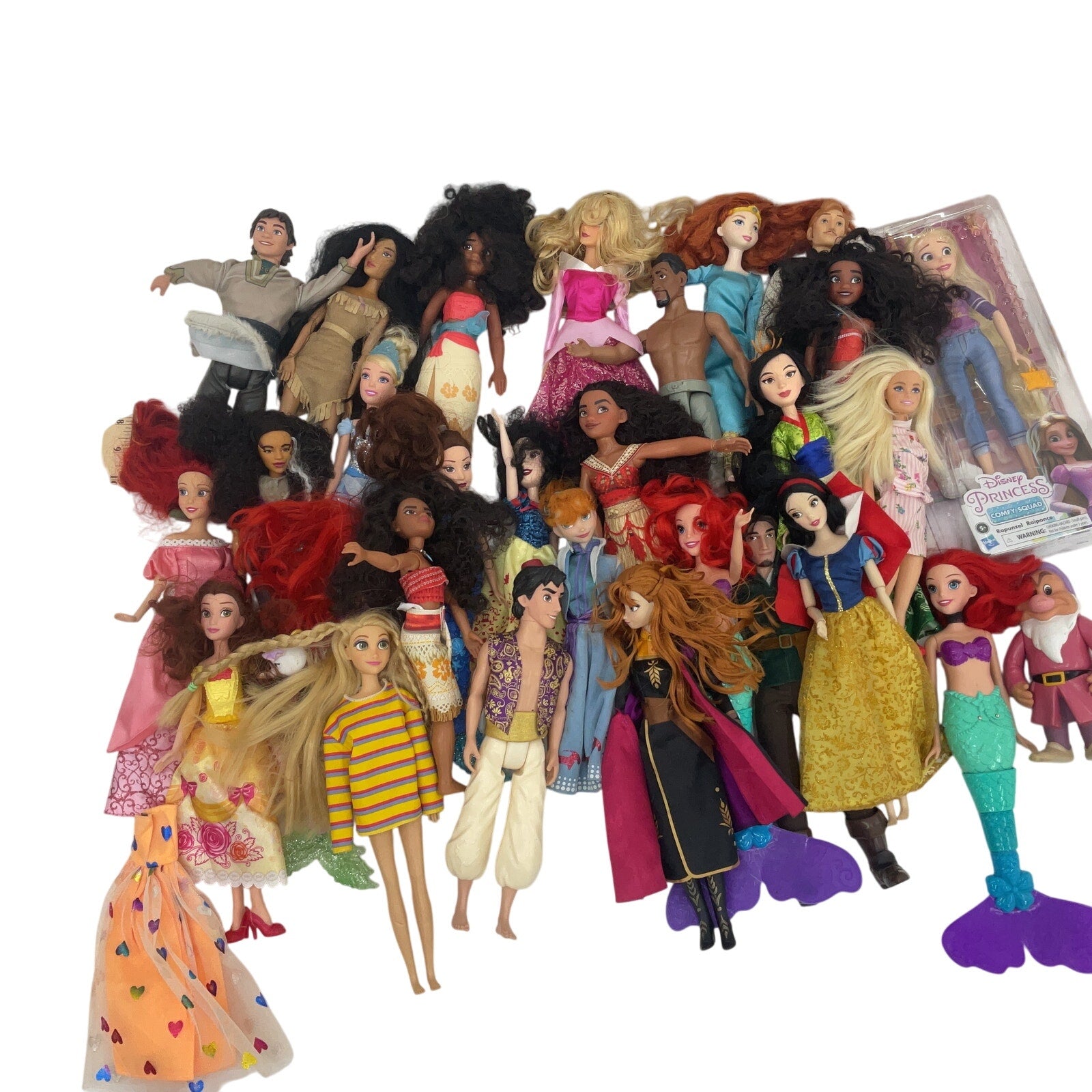 Disney Princesses Princess Preowned Play Fashion Dolls LOT 10 lbs Loose Mixed - Warehouse Toys