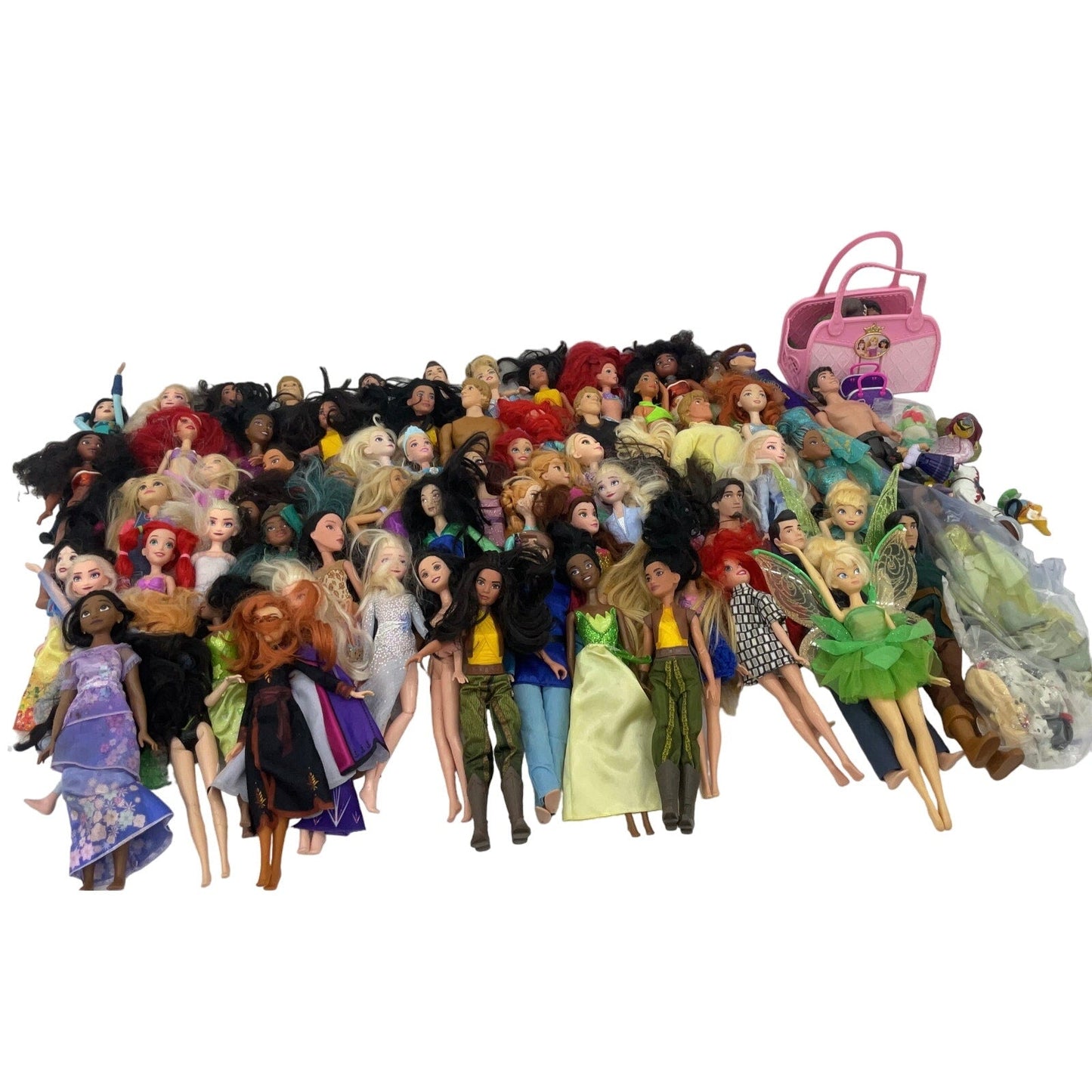 Disney Princesses Princess Preowned Play Fashion Dolls LOT 25 lbs Loose Mixed - Warehouse Toys