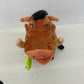 Disney The Lion King Brown Puumba Warthog Pig Plush FEED ME Untested AS IS - Warehouse Toys