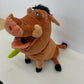 Disney The Lion King Brown Puumba Warthog Pig Plush FEED ME Untested AS IS - Warehouse Toys