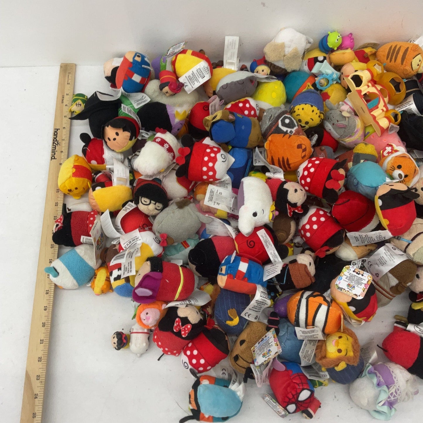 Disney Tsum Tsum Mini Character Mixed Preowned LOT 8 lbs Plush Minnie Tigger - Warehouse Toys