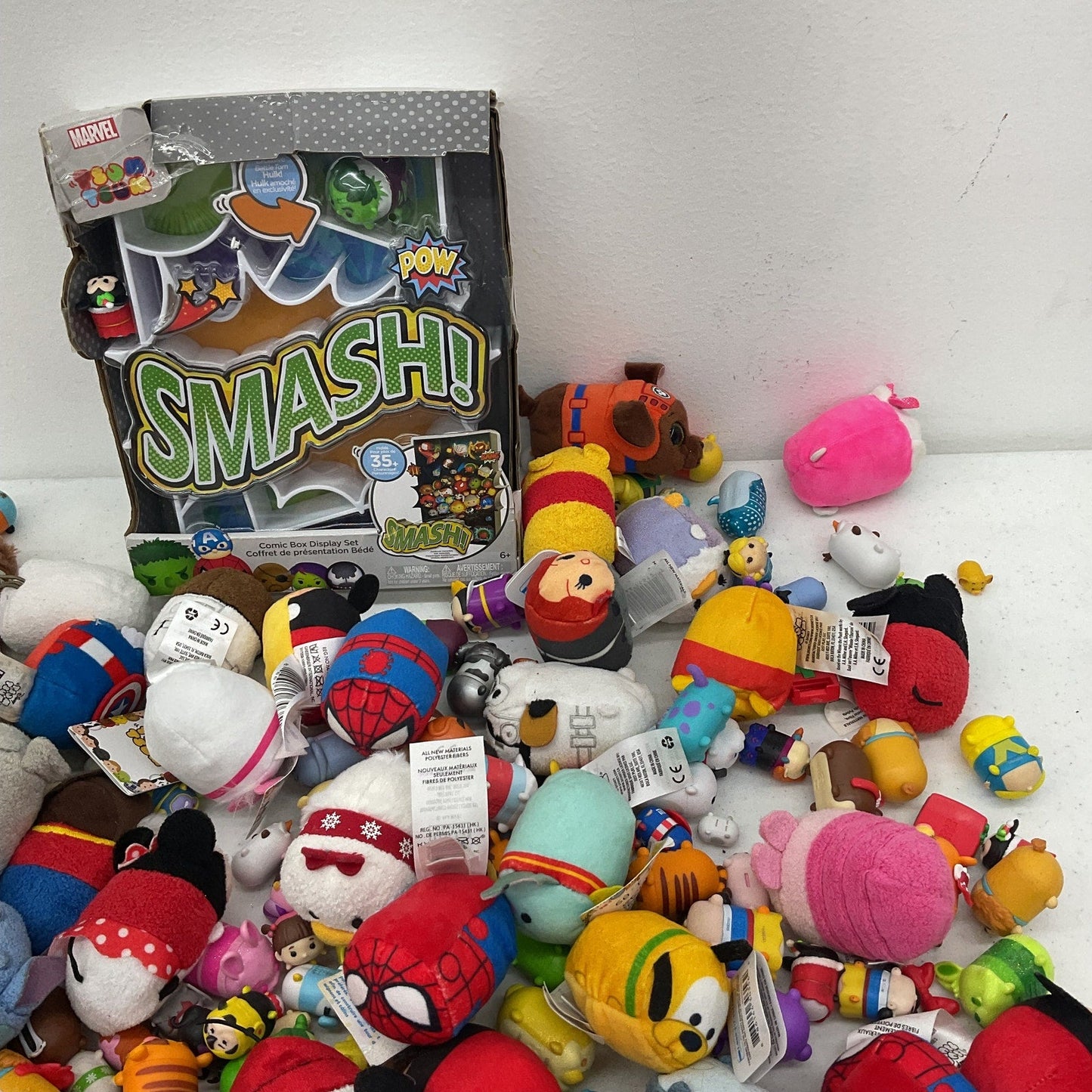 Disney Tsum Tsum Mini Character Mixed Preowned LOT 9 lbs Plush Toys Marvel - Warehouse Toys