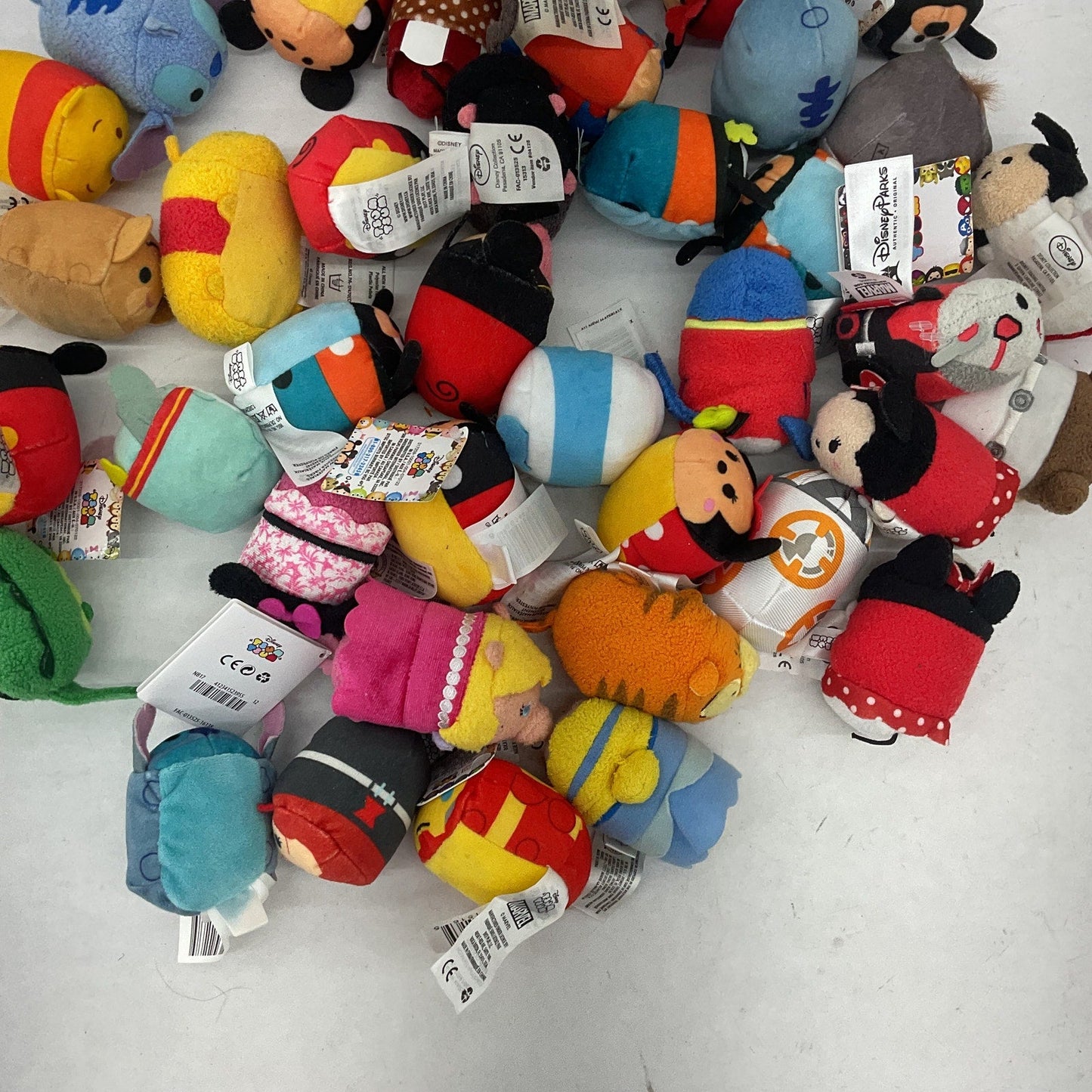 Disney Tsum Tsum Mini Tiny Character Mixed Preowned LOT Plush Toys Marvel - Warehouse Toys