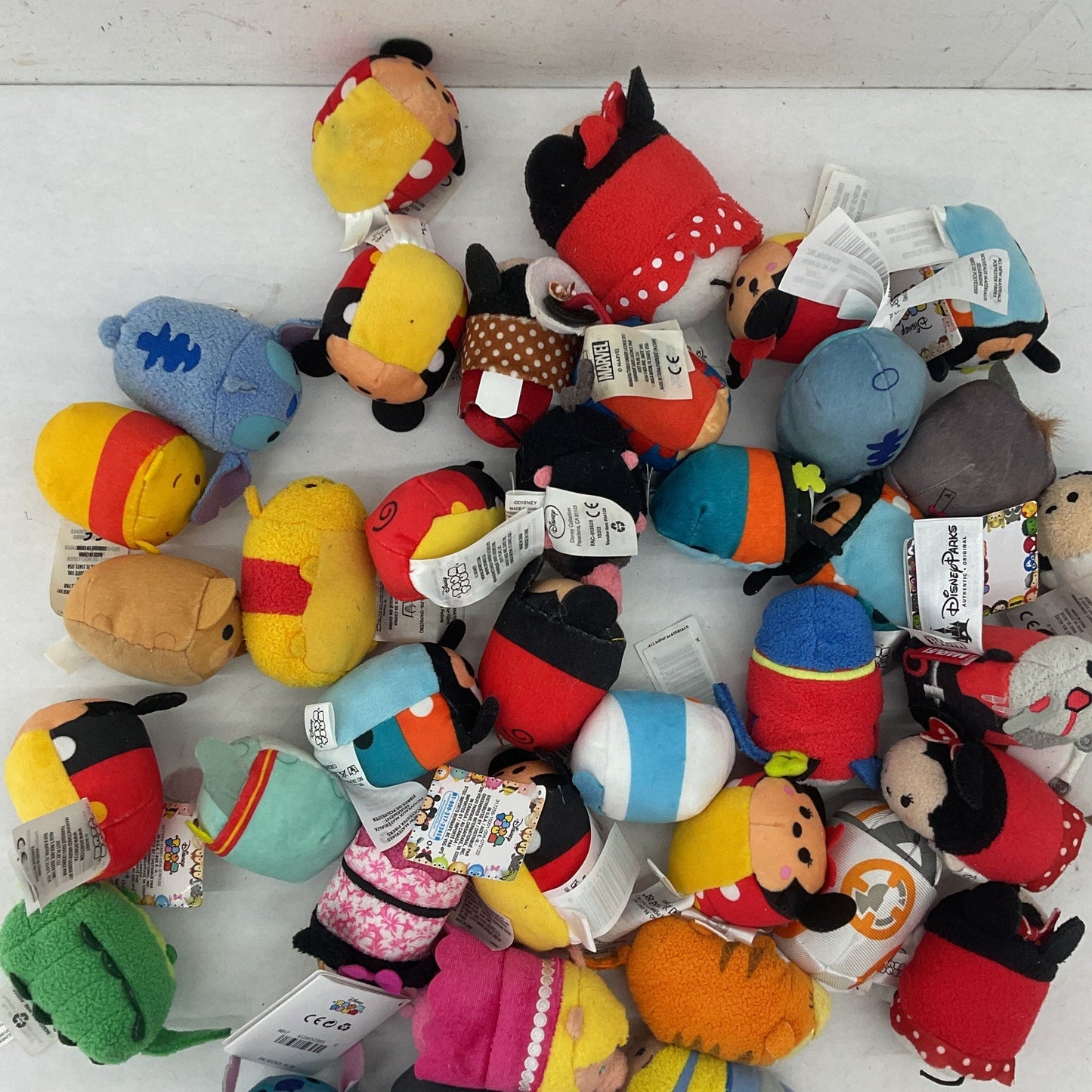 Disney Tsum Tsum Mini Tiny Character Mixed Preowned LOT Plush Toys Marvel - Warehouse Toys