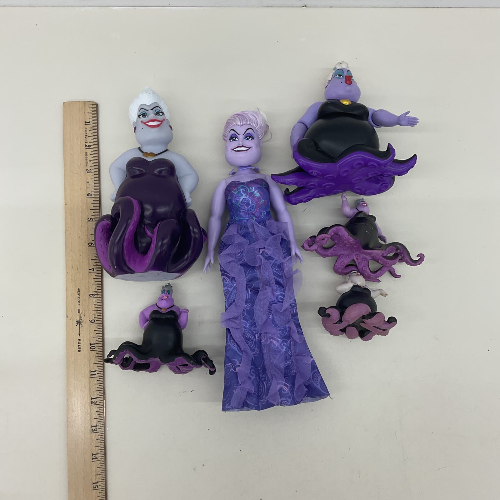 Disney Villain LOT The Little Mermaid Ursula Sea Witch Play Dolls Toy Figures - Warehouse Toys