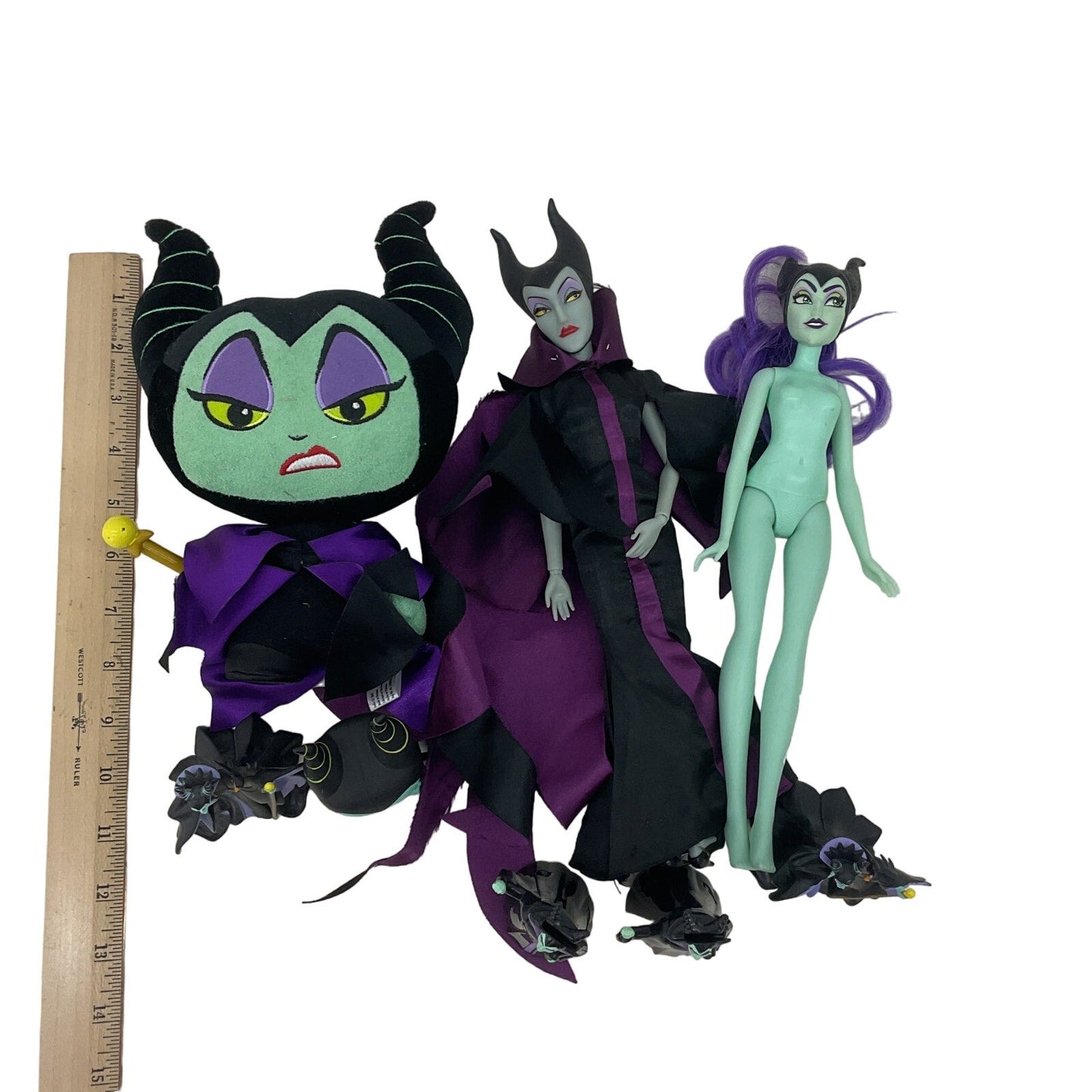 Disney Villains Sleeping Beauty Maleficent Play Dolls Toys Figures Preowned - Warehouse Toys