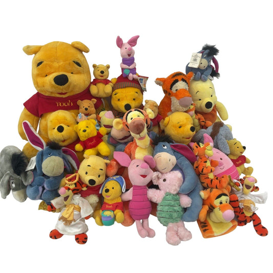 Disney Winnie the Pooh Character Mixed Preowned LOT 18 lbs Plush Dolls Tigger - Warehouse Toys