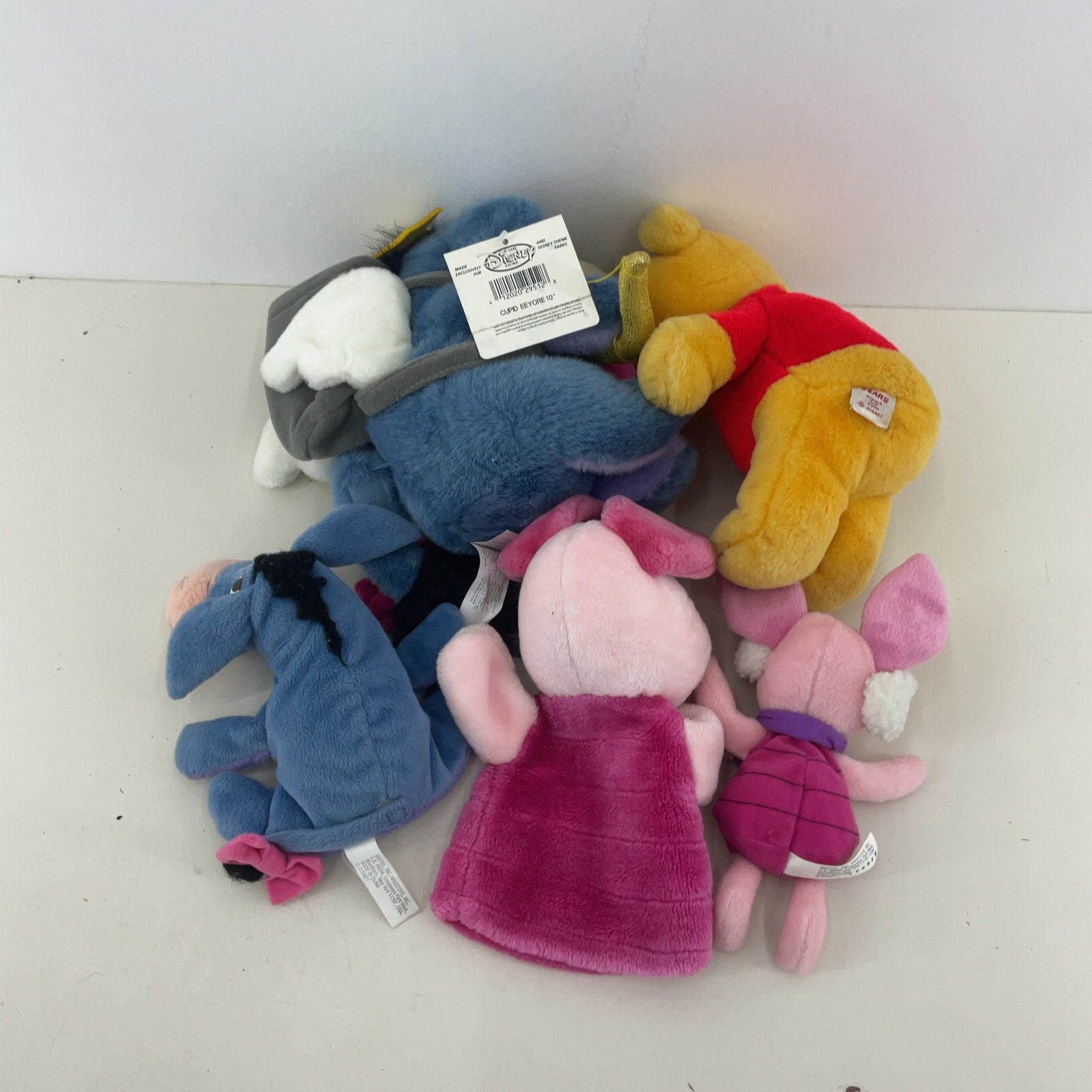 Disney Winnie the Pooh Eeyore Piglet Character Plush Toys LOT - Warehouse Toys