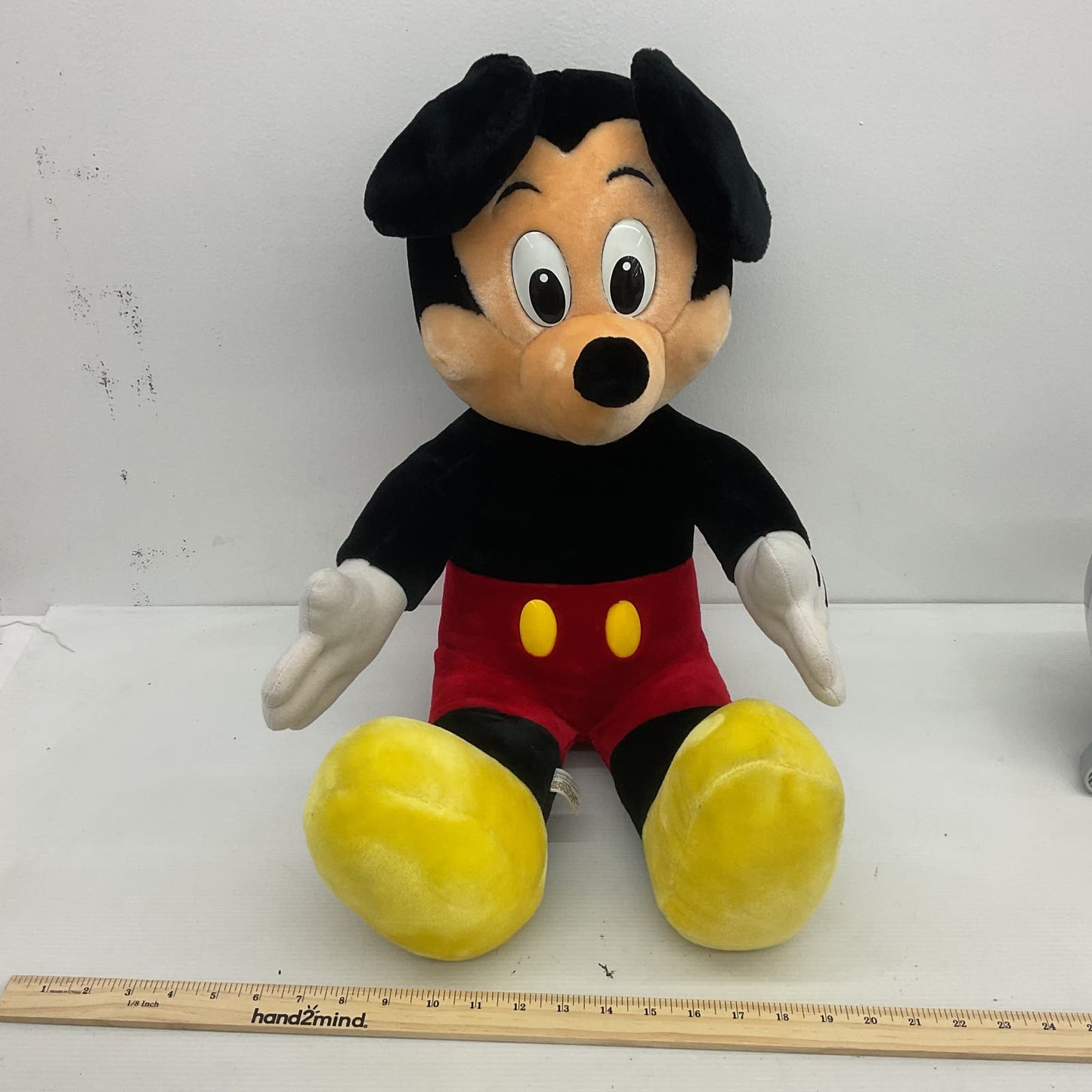 Disneyland Mickey Mouse Red Black Stuffed Animal Vintage Plush Disney Toy - Warehouse Toys