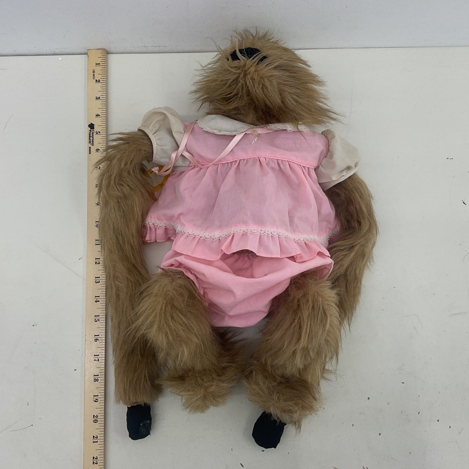 Dot's Darlings Vintage 1981 Brown Furry Monkey Hand Full Body Puppet - Preowned - Warehouse Toys