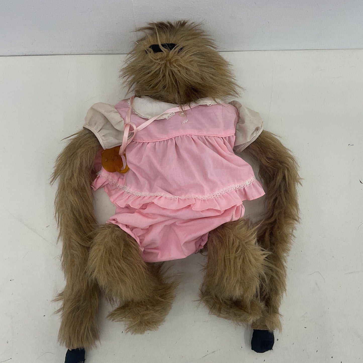 Dot's Darlings Vintage 1981 Brown Furry Monkey Hand Full Body Puppet - Preowned - Warehouse Toys