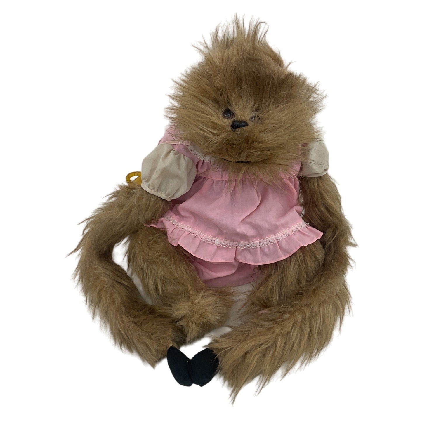 Dot's Darlings Vintage 1981 Brown Furry Monkey Hand Full Body Puppet - Preowned - Warehouse Toys