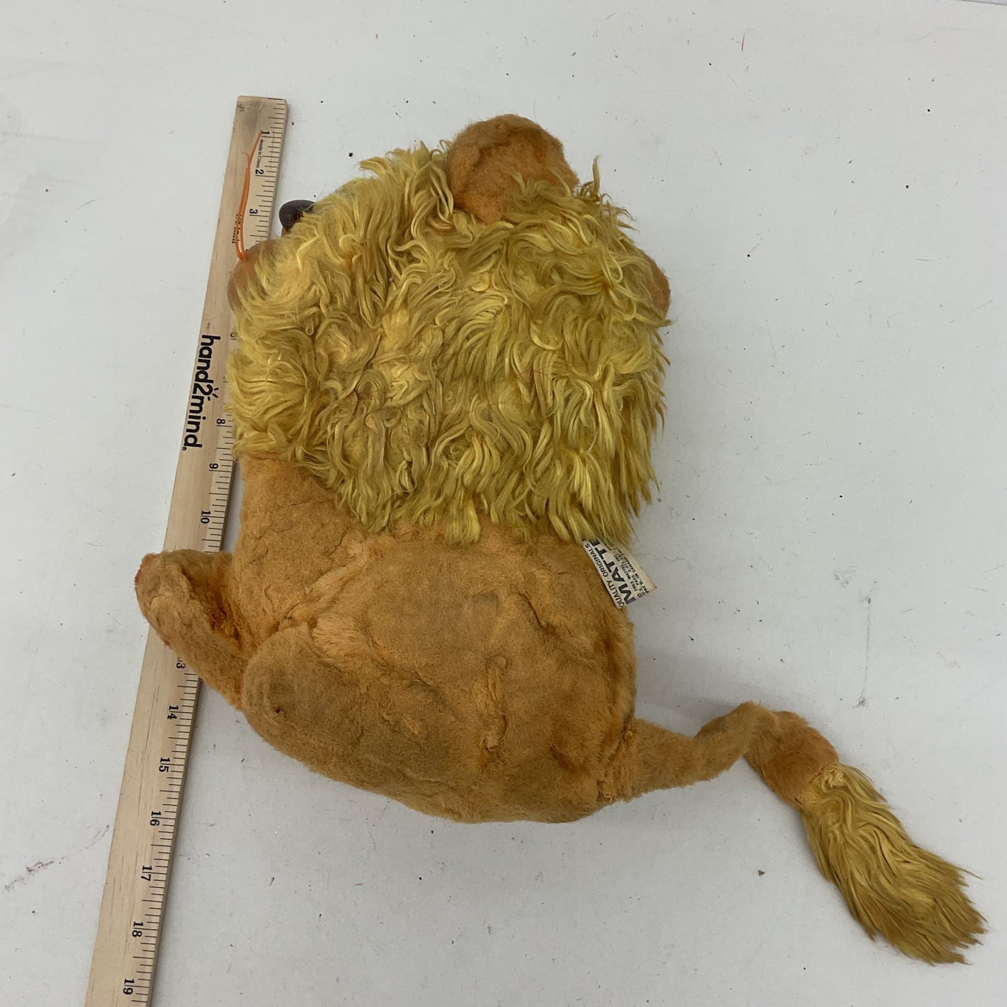 Vintage 1962 Mattel "Larry The Talking Lion" Pull String Plush NEEDS REPAIR