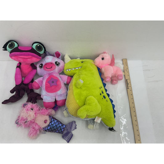 Easter Holiday Girl Plush Stuffed Toys LOT Kohl's Tree Frog Star Belly Dinosaur - Warehouse Toys