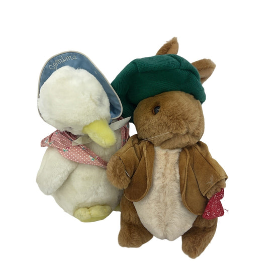 Eden Vintage Beatrix Potter Peter Rabbit Jemina Puddle Benjamin Bunny Plush Toys - Warehouse Toys