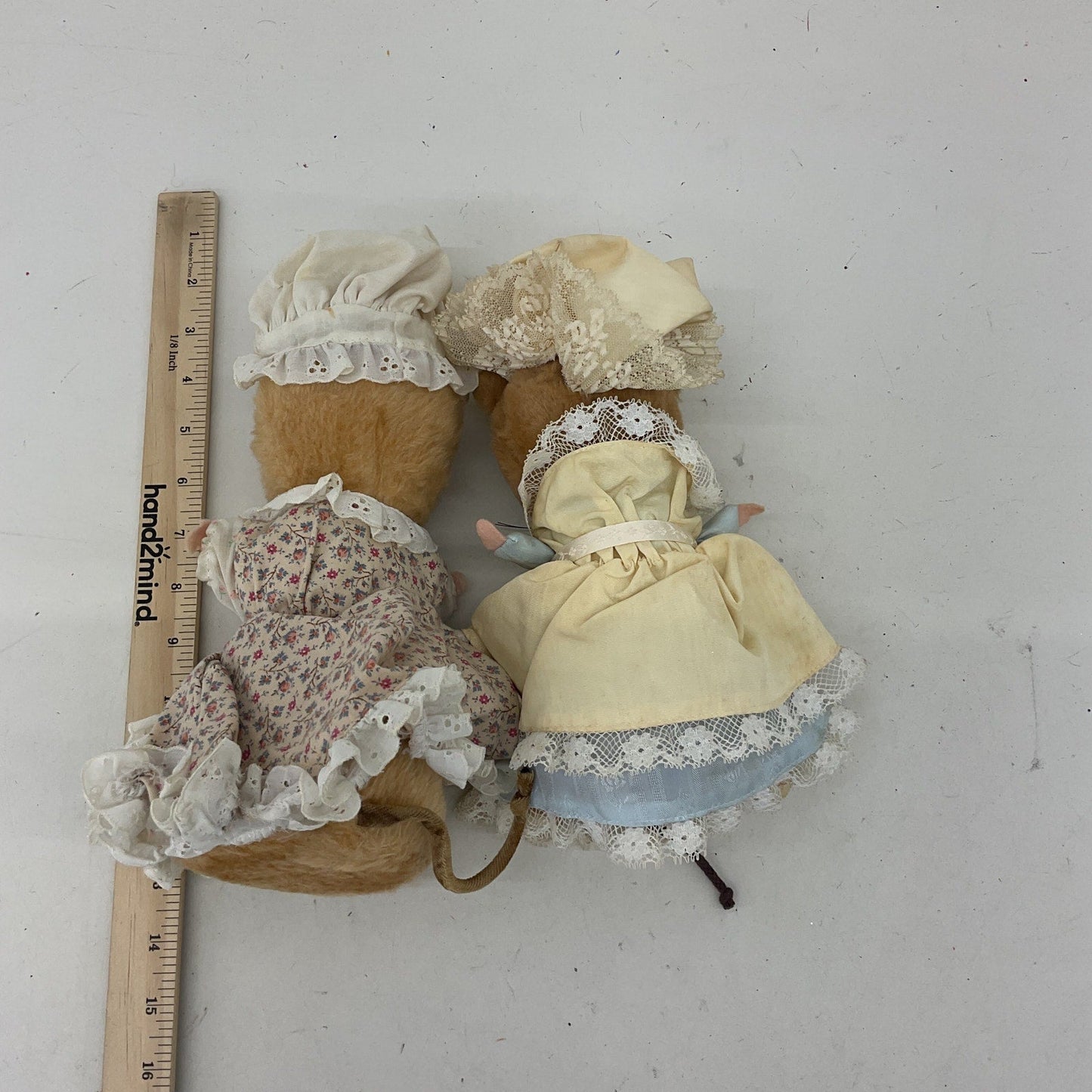 Eden Vintage Beatrix Potter Peter Rabbit's Lady Mouse in Dress Plush Dolls LOT 2 - Warehouse Toys