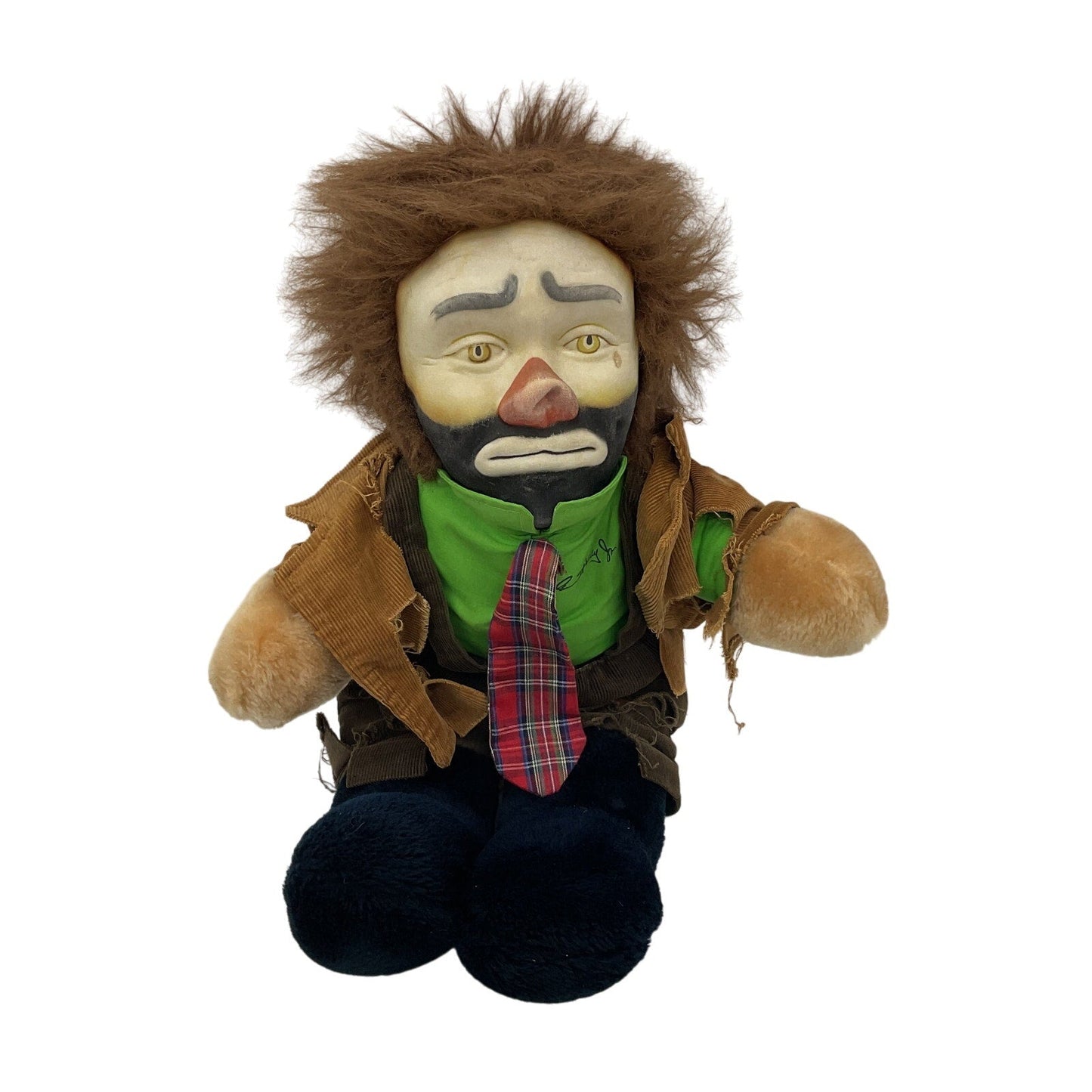 Emmett Kelly Vintage Hobo Circus Clown Plush Doll Stuffed Animal Preowned - Warehouse Toys