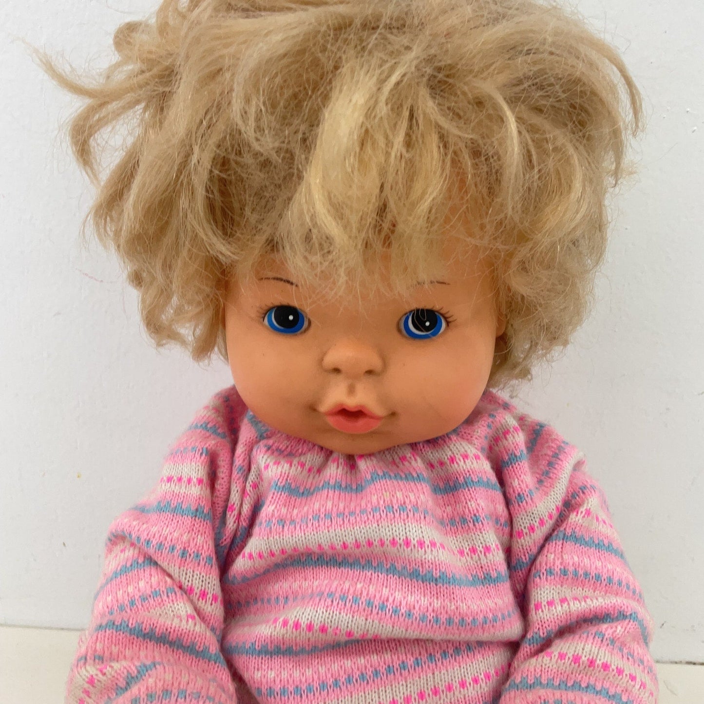 Estrela Vintage Made in Brazil Caucasian Blonde Little Baby Girl Doll Preowned - Warehouse Toys